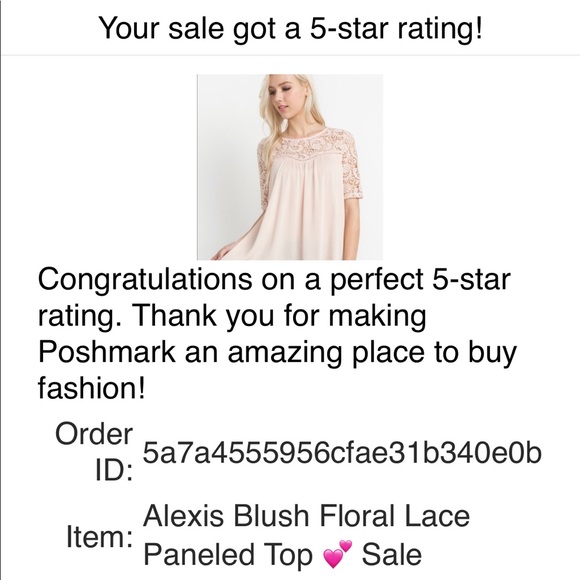 Alexis Blush Floral Crocheted Paneled Top 💕 1Left - Picture 8 of 8